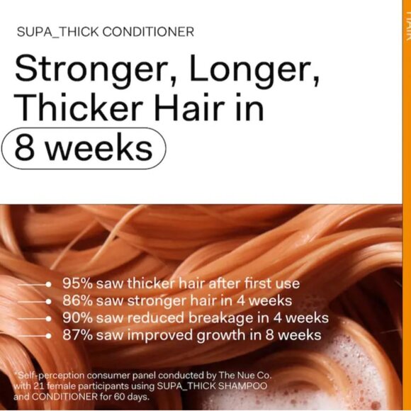 The Nue Co. SUPA THICK Shampoo+Conditioner Supports Hair Growth and Scalp Health - Picture 4 of 6